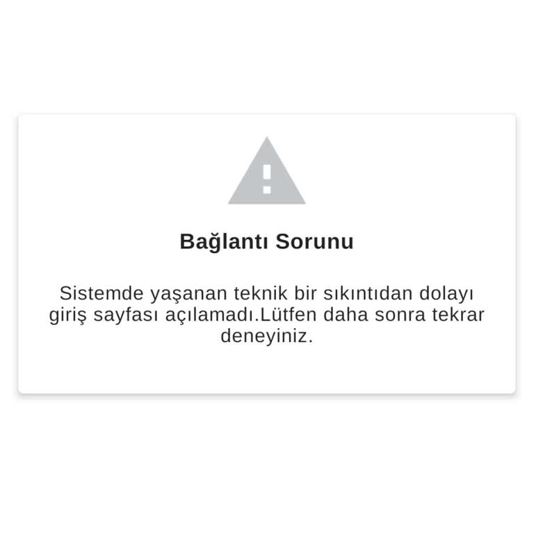 E-Devlet (Turkiye.gov.tr) Sorun Var