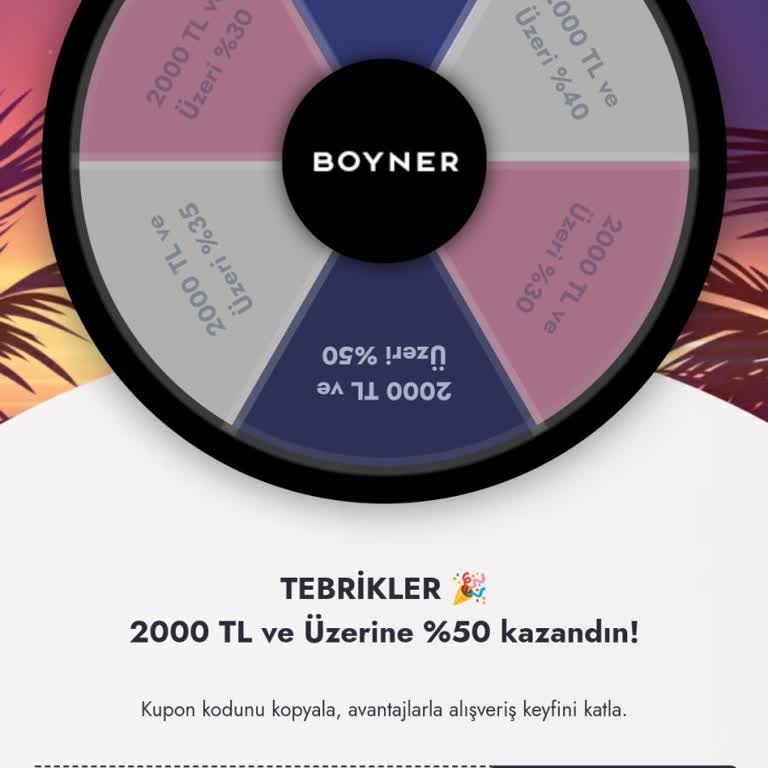 Boyner Çark Kodu Aldatmacası