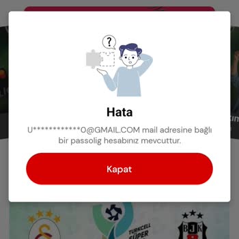 Passolig Hata Uyarı Veriyor