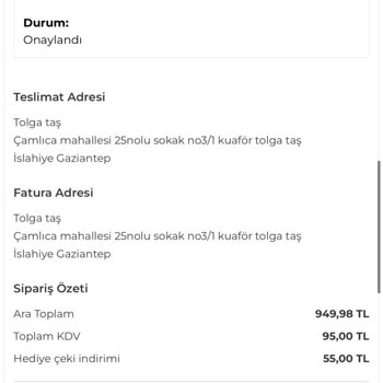 Morven Sipariş Eksik Göndermiş Kimsede Oralı Değil