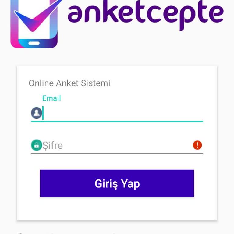 Giriş Sorunu Anketcepte