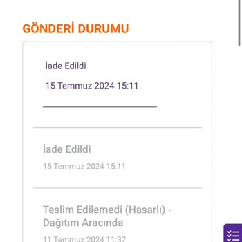 Kupa Dünyam Teslim Edilmeyen Ve Ücreti İade Edilmeyen Ürün