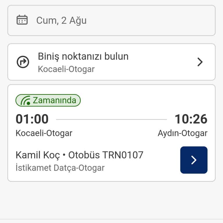 Kamil Koç Müşteri Hizmetleri Geciken Araç