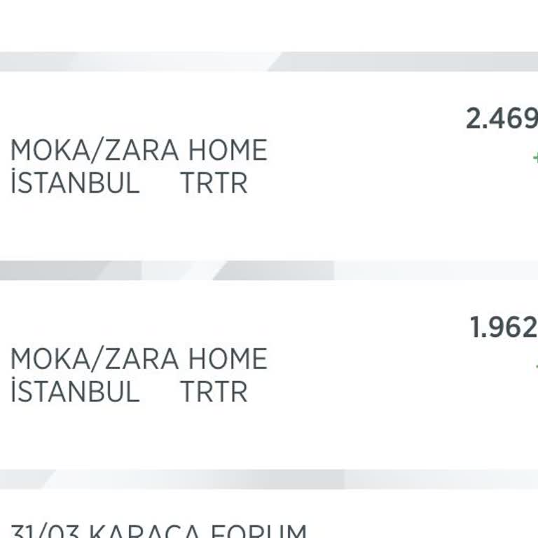 Moka/Zara Home İznim Olmadan Para Çekti