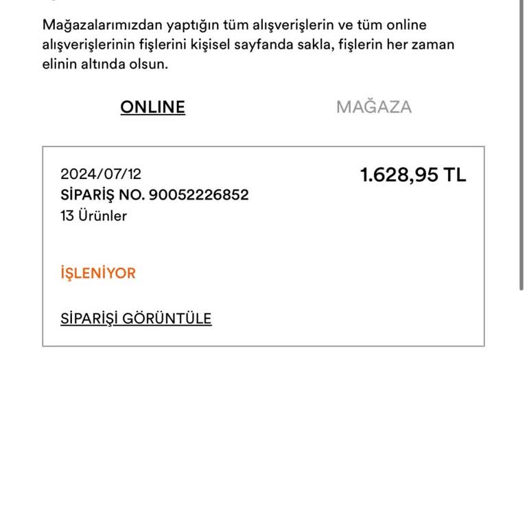 Lefties 1 Aydır İşlenmeyen Sipariş