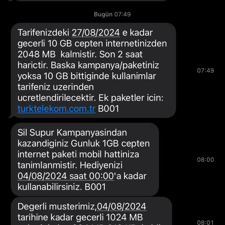 Türk Telekom'un Hızlı Biten İnterneti