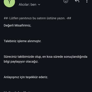 Yolcu360 Paramı İade Etmedi.