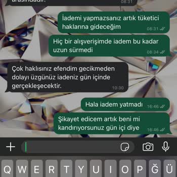 Deriden Ürünümü İade Etmiyor