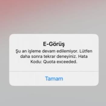 Adalet Bakanlığı E-görüş Uygulama Hatası