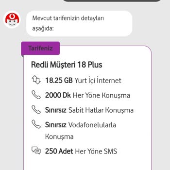 Vodafone Tarife Değişikliği Sorunum