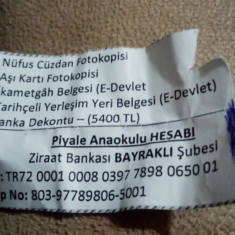 Milli Eğitim Bakanlığı (MEB) Devlet Okulunda Ücret Talebi