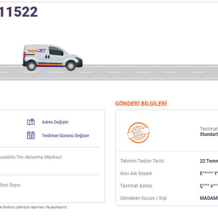 Hepsijet 2 Haftadır Ulaştırılamayan Kargo