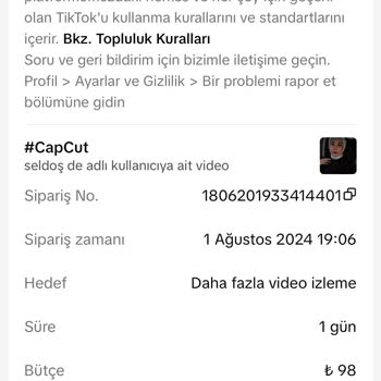 TikTok Tanıtım Para İadesi