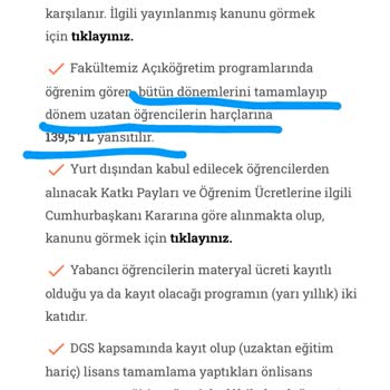 AUZEF Harç Ücreti Zammı