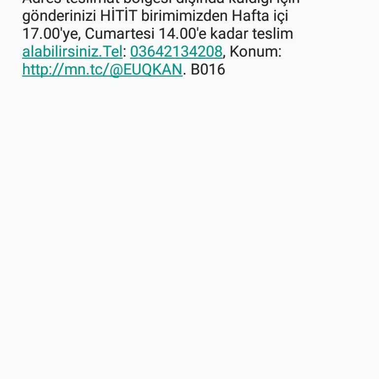 Çorum MNG Kargo İskilip Açık Ceza İnfaz Kurumuna Kargo Getirmiyor