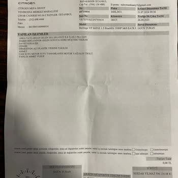 Citroen Aylardır Aracımı Kullanamıyorum