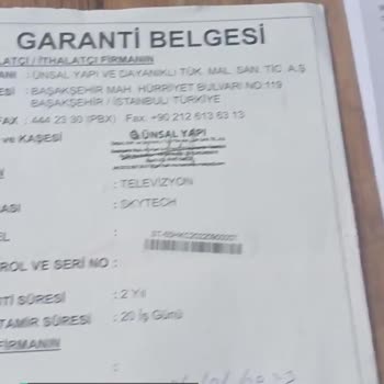 Skytech Ekran Arızası Ve Çözülmeyen Problem. 3. Kez Aynı Sorun!