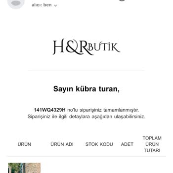 HR Butik'ten Sipariş Verdim, Ne Kargoya Verdiler Ne De Cevap Aldım!