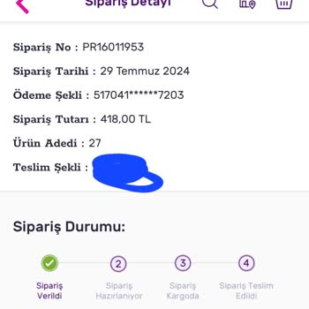 Gratis Kargom Yollanması Hala Sipariş Alındı Olarak Duruyor.