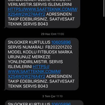 Saat & Saat Ayıplı Ürünü 4. Kez Servise Yolluyor.