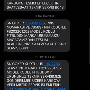 Saat & Saat Ayıplı Ürünü 4. Kez Servise Yolluyor.