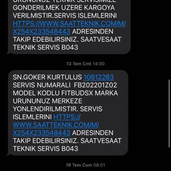 Saat & Saat Ayıplı Ürünü 4. Kez Servise Yolluyor.