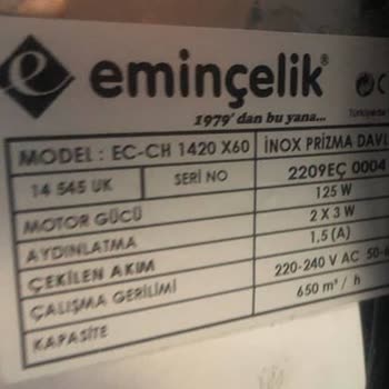 Eminçelik EC-CH 1420 X60 Karbon Filtre Ücreti İle Bile Alınamıyor.