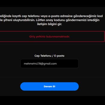 TOD Tv Üyeliğinize Giriş Yetkiniz Bulunmamaktadır Hatası