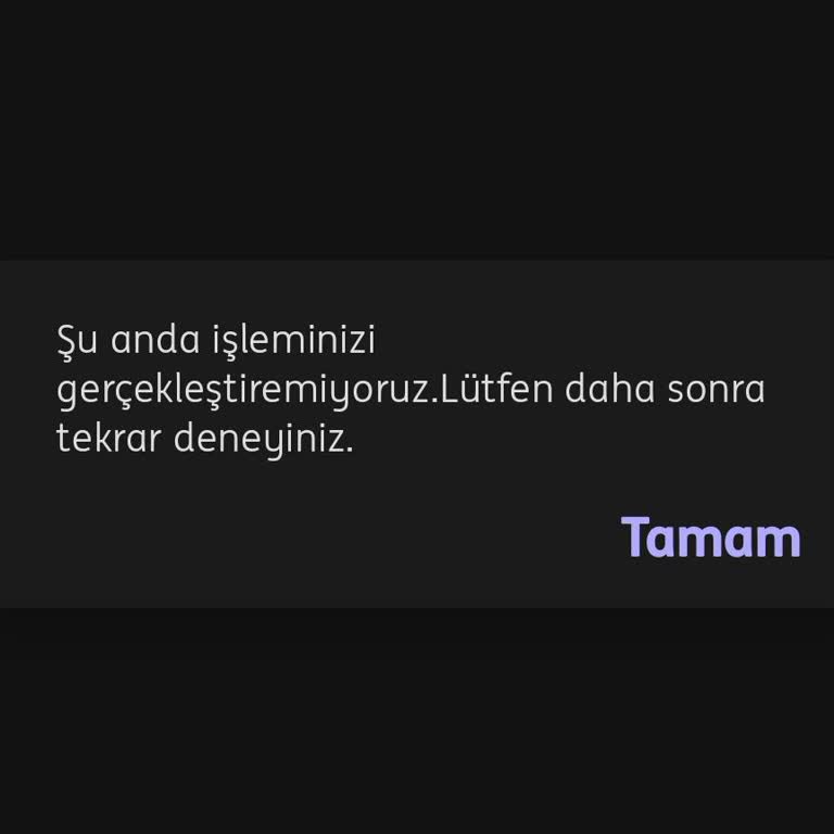 ING Mobil Bankacılık Hata Veriyor