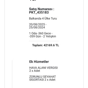 Pronto Tour Sonradan Fiyat Artışı Yapıyor