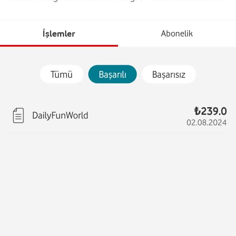 Vizyon Elektronik Para Daily Fun World Vodafone