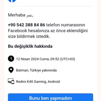 Facebook Hesabım Çalındı Başka Ürün Eline Geçti