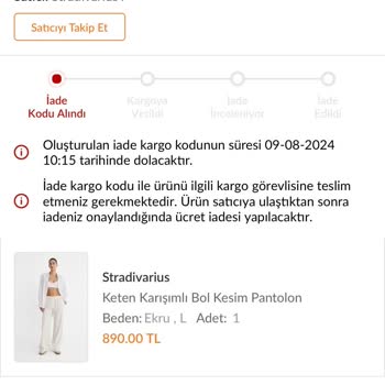 Trendyol Express Kargonun Teslim Edilmemesi, Ürünün Kaybolması