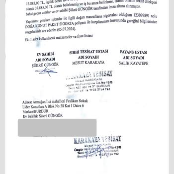 Doğa Sigorta Konut Poliçesi Çözümsüzlüğü