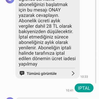 Vodafone Eğlence Sim Üyeliği Sonlandırma