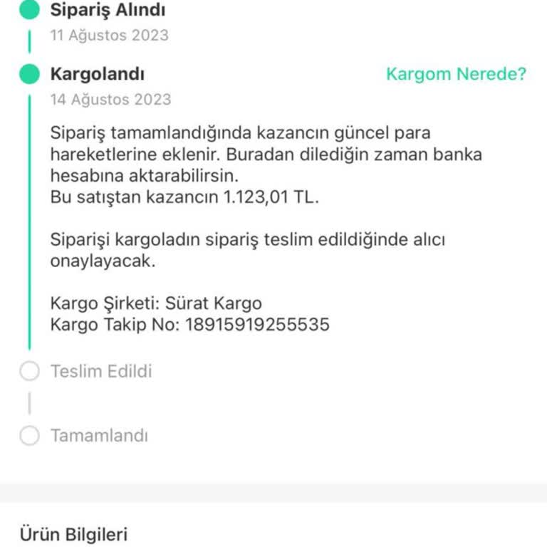 Sürat Kargo'da Kaybolan Kargom İçin 1 Yıldır Çözüm Bekliyorum
