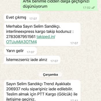Trendayakkabim34 (Instagram) Satıcının İlgisizliği Ve Vadedilen Zaman Zarfında Siparişi İletmemesi.