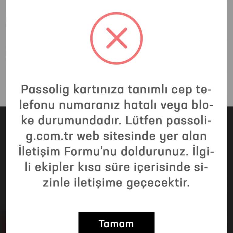 Passolig Telefon Numarası Sorunu