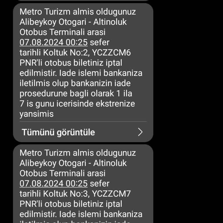 Obilet Para İademi Yapmıyor