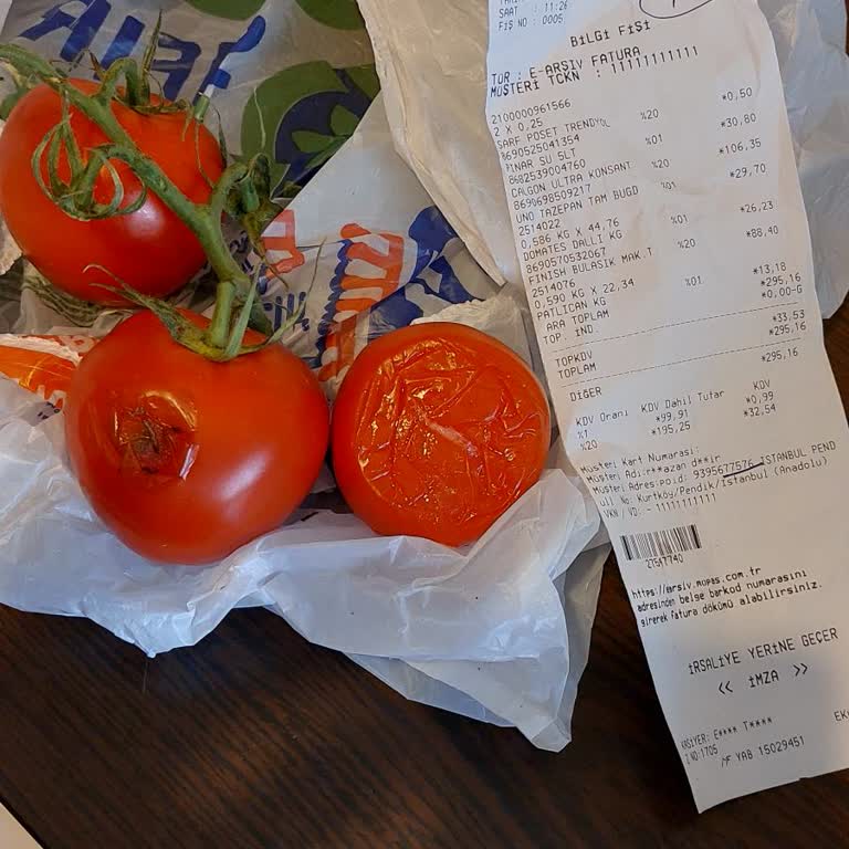 Mopaş Hipermarket Ayıplı Ürün, Ezilmiş Çürümüş Sebze