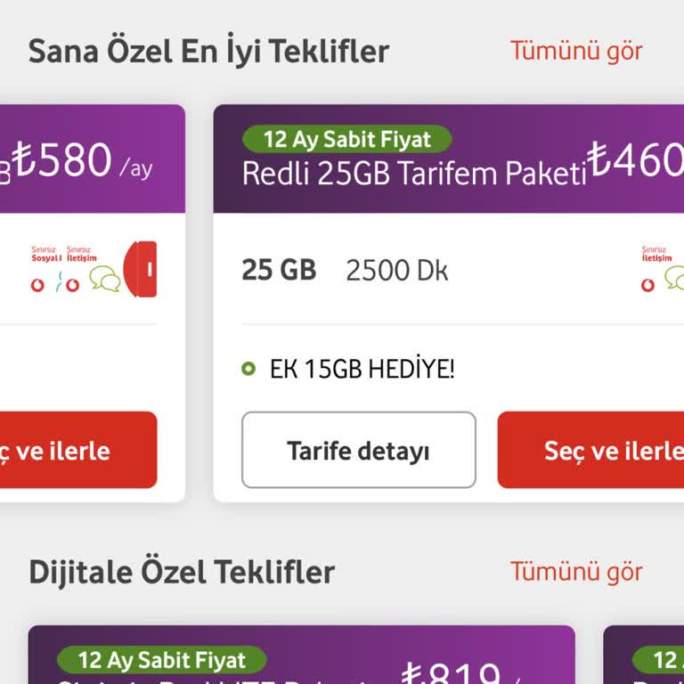 Vodafone Tarife Değişikliği Ve Fatura Şokuyla Karşılaşma