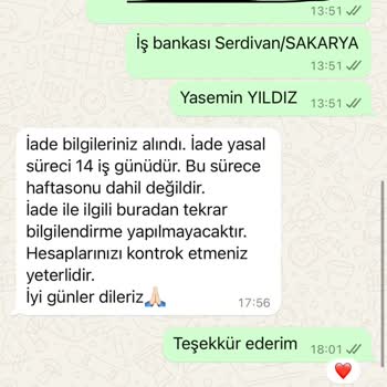 MÜQ İadesini Yaptığım Ürünün Geri Ödemesini Alamadım.