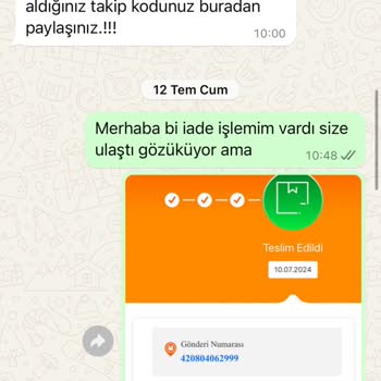 MÜQ İadesini Yaptığım Ürünün Geri Ödemesini Alamadım.