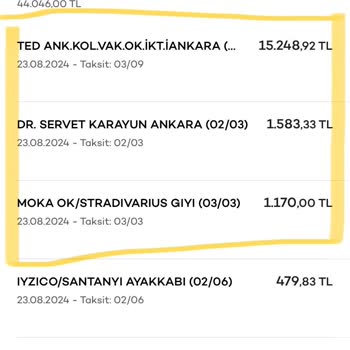 Akbank Ekstrede Mükerrer İşlem