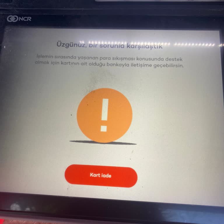 Fibabanka Akbank ATM'de Yaşanan Sorun