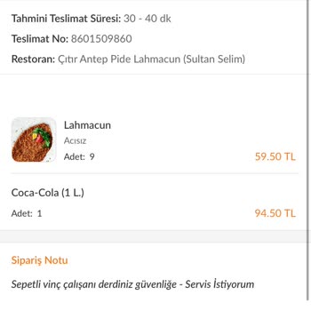 Trendyol Yemek Sipariş Teslimatında Yaşanan Aksaklık Ve Mağduriyet