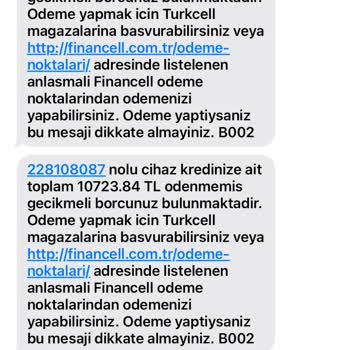 Financell (Turkcell Finansman) Telefon 2 Adet