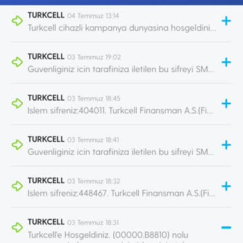 Financell (Turkcell Finansman) Telefon 2 Adet