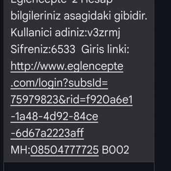 Eğlen Cepte Ödeme İadesi Talebi