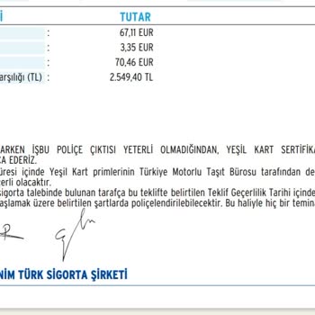 Anadolu Sigorta Sigorta Teklifindeki Fiyat Farklılıkları